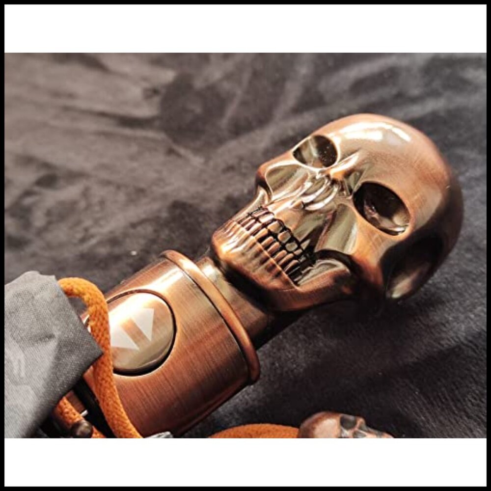 Skull Pattern Folding Umbrella Automatic Open Clo… - image 5